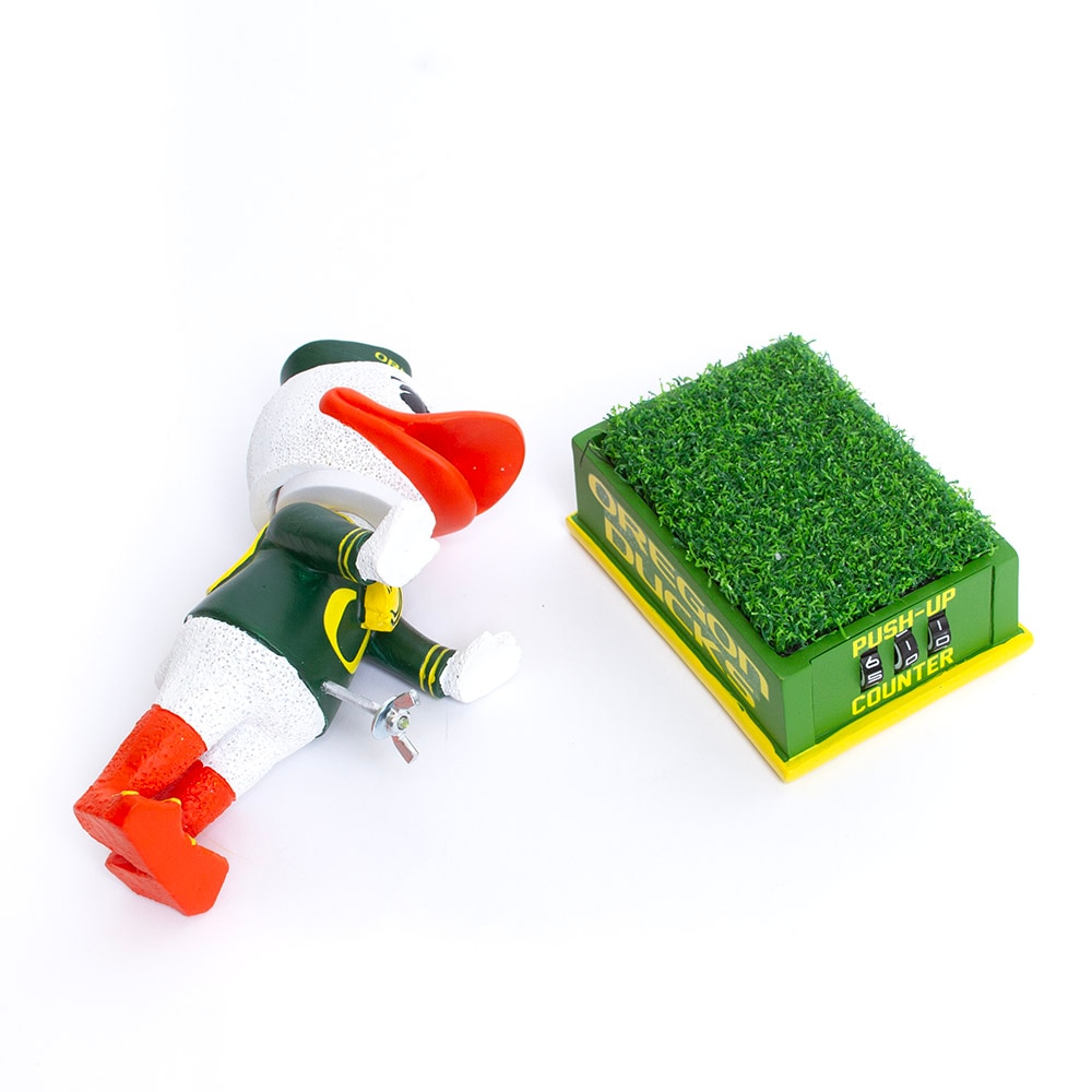Oregon Ducks, Collectibles, Gifts, 8", Football, Mascot Push-ups, Bobble Head, 777117